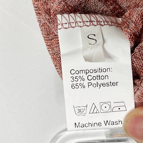 Boutique Small S Ribbed Lounge Shorts Heathered Pink Red Drawstring Waist Cozy - Picture 5 of 6